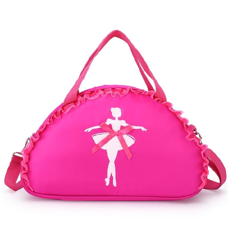 Girl Ruffle Lace Ballet Dance Bag Cute Handbag Crossbody Shoulder Bag Backpack