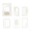 4 Pieces Embossed Notes Journal Decoration Collages Crafts Decorating Creative Elegant Art Scrapbook