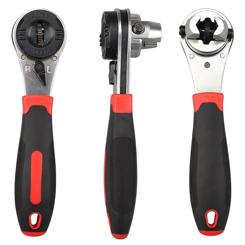 Adjustable 6-22MM Ratchet Wrench – Multifunctional Open-End Tool