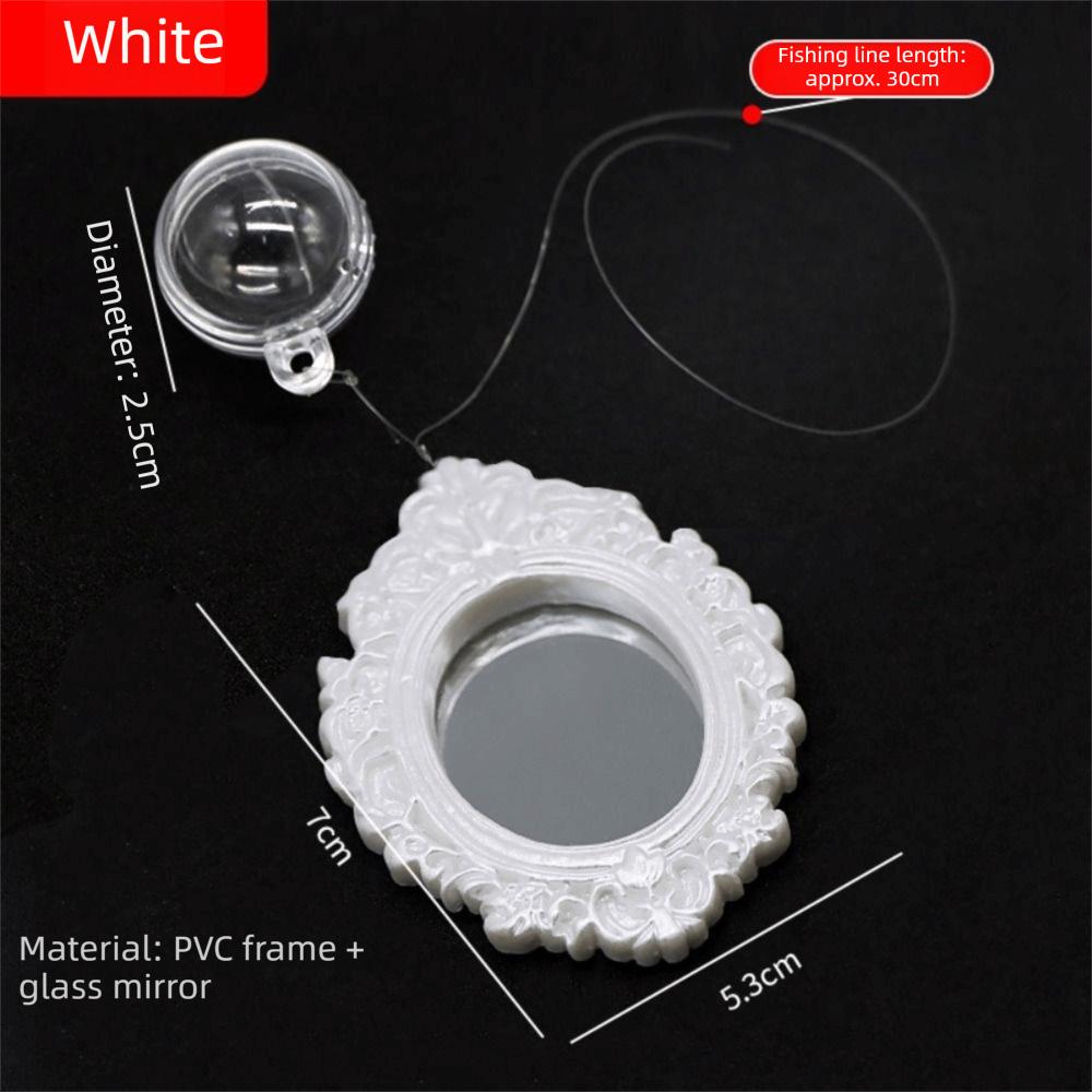 Accessorie Floating Design Betta Training Mirror Training Tool Interactive Floating Training Mirror Fish Tank Mirror Betta Fish белый
