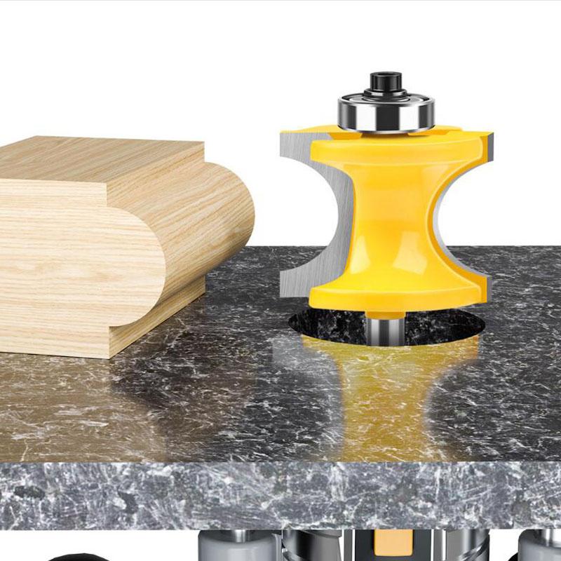 6mm Shank 1/4inch Shank Half Round Bit Convex Edging Bits for Wood End Mill Woodworking Tool Industrial Grade Milling Cutter