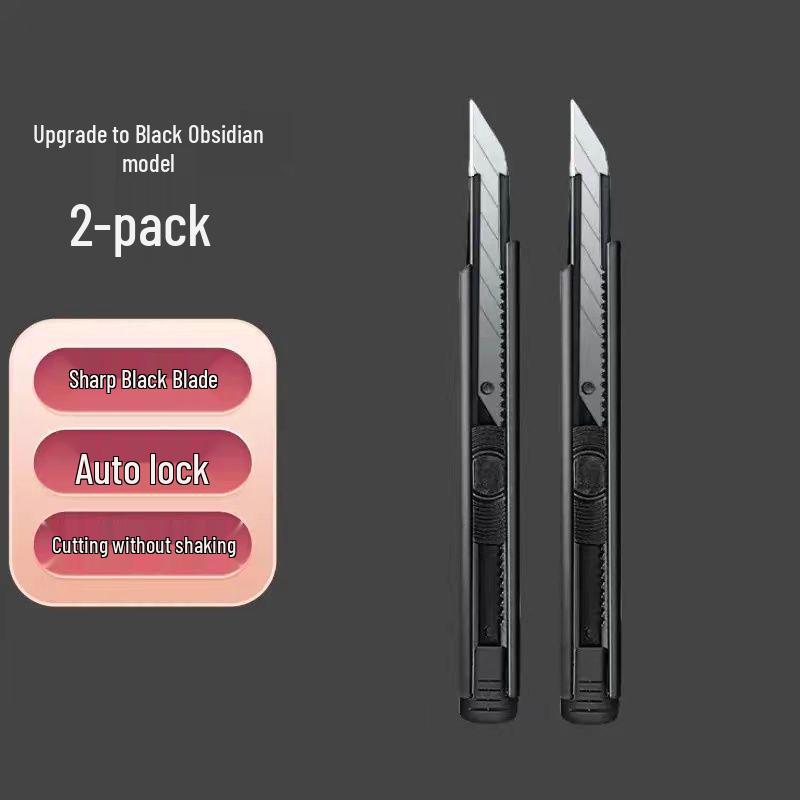 Nóż uniwersalny ze stali wysokowęglowej z czarnym ostrzem do cięcia tapet i prac artystycznych