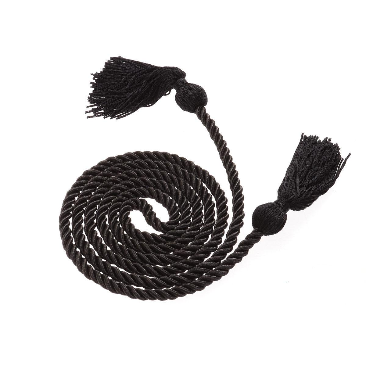 

Graduation Cords Premium Rayon Fabric 63 Inches Length 0.25 Inch Width 4 Inch Tassels Solid Color Graduation Cord