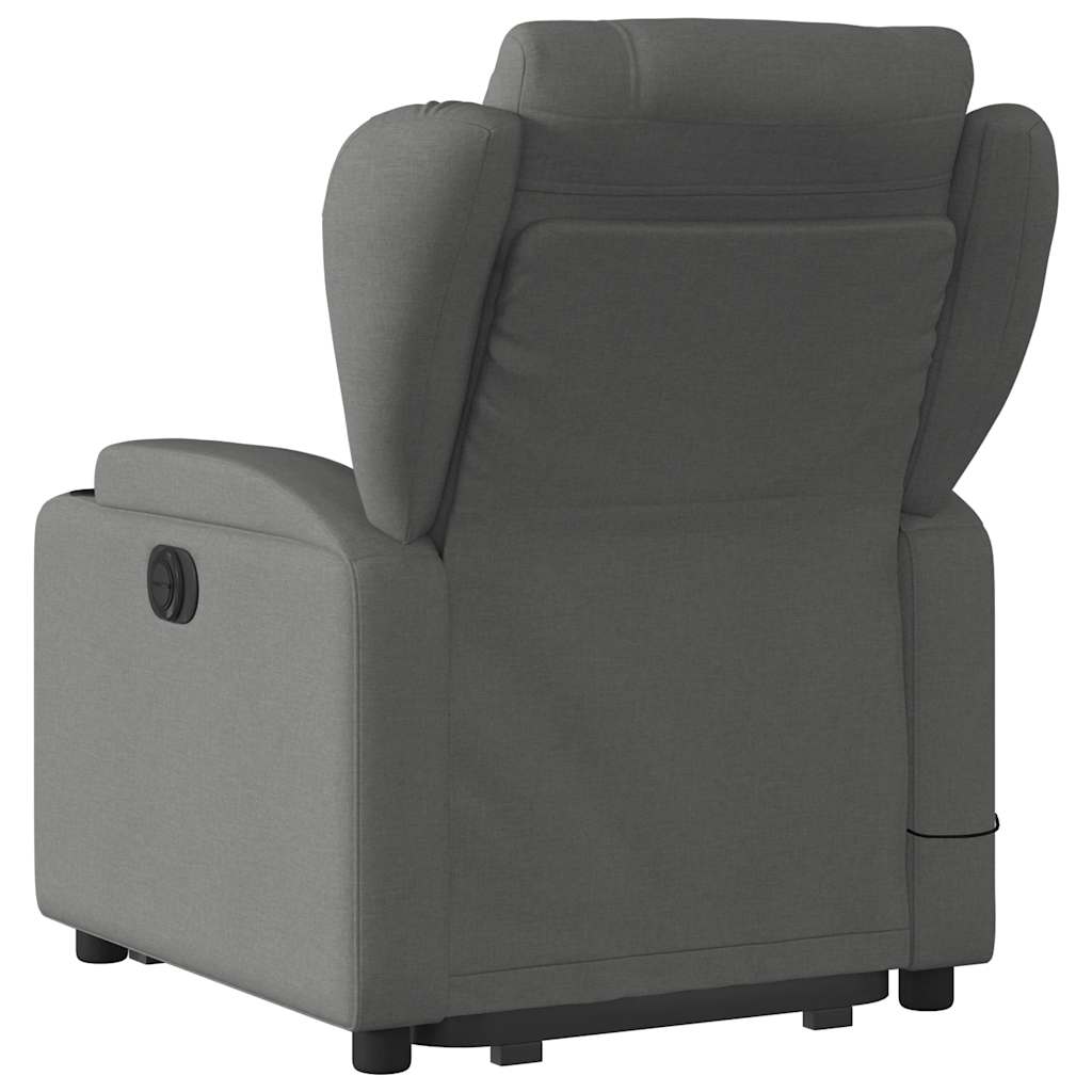 Vidaxl Lift-up Massage Chair, Electric, Reclining, Dark Grey