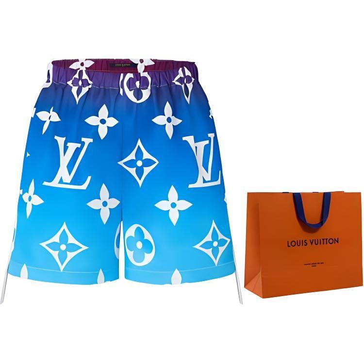 LOUIS VUITTON Casual Shorts Women's Blue 1A8TI9