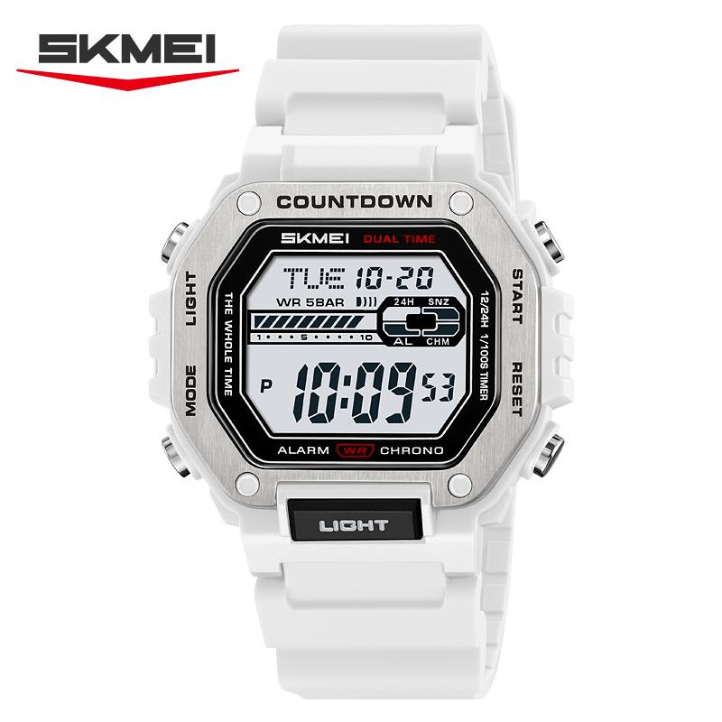 

SKMEI Men Outdoor Digital Wristwatches Sports Waterproof Watches Military Fashion Watch Male Clock 2522 белый