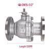 Yundu 304 Stainless Steel Flange Ball Valve