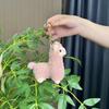 And Charming White Pink Alpaca Plush Doll Keychain Fluffy Adorable Bag Pendant