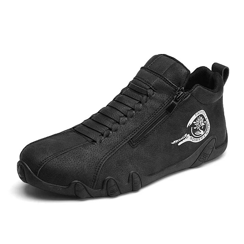 Shoes for Men 2024 New Zipper Designer Men's Sneakers Autumn Low-top Men Casual Shoes Lightweight and Comfortable Walking Flats