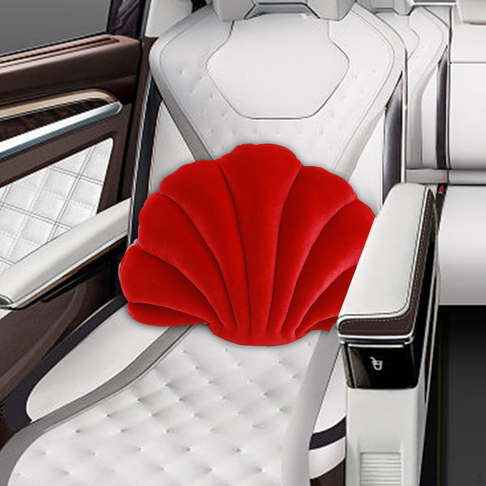 

Плюшевая подушка для декора гостиной — дизайн морской ракушки красный