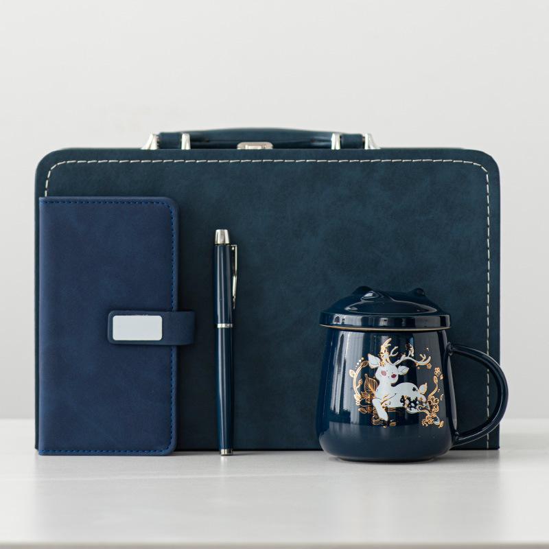 Creative Business Office Cup Gift Set Corporate Events Practical Gifts Ceramic Cup Mug Souvenir