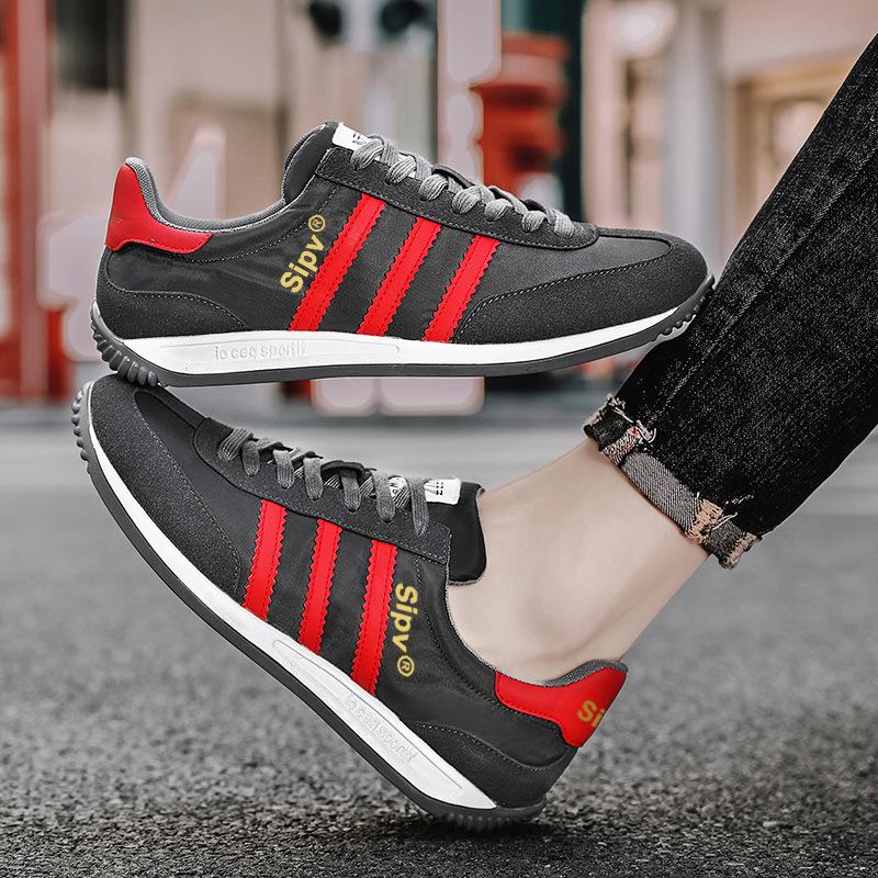 Men's shoes spring trend versatile casual little white flat shoes youth sports running soft sole Forrest Gump tide shoes non-slip