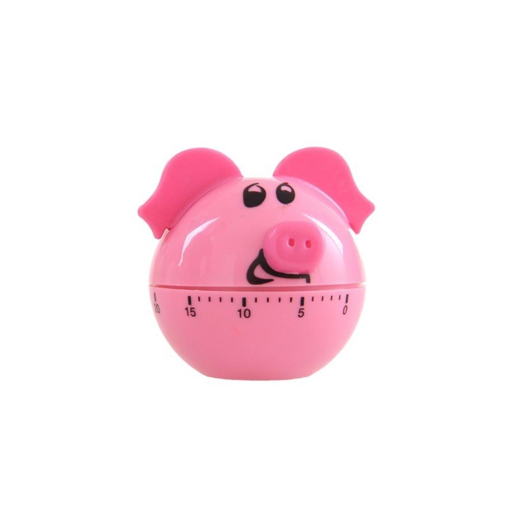 Manual Timer Mechanical Timer 60-Minute Countdown Timer Pig Shaped Timer  Practical Gift