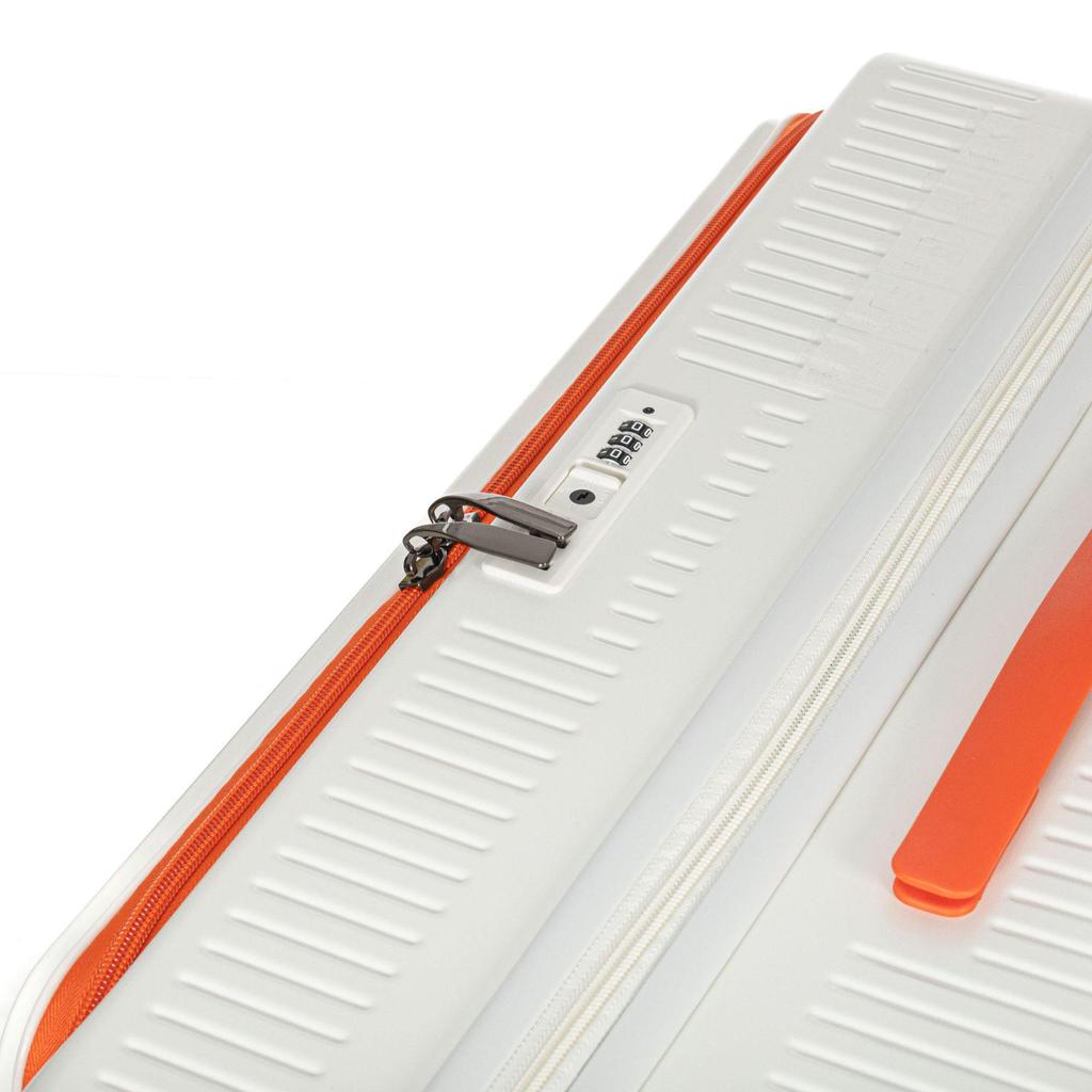 20" Multifunctional PC Suitcase with Front Opening, Universal Wheels, Anti-Theft Lock, and Anti-Fall Design for Leisure Travel.