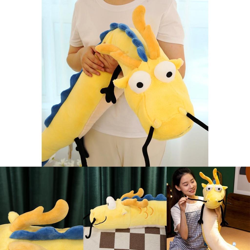 Little Cucu Dragon Dad Plush Cartoon Pillow Toy Soft Short Plush 100cm 125cm 145cm