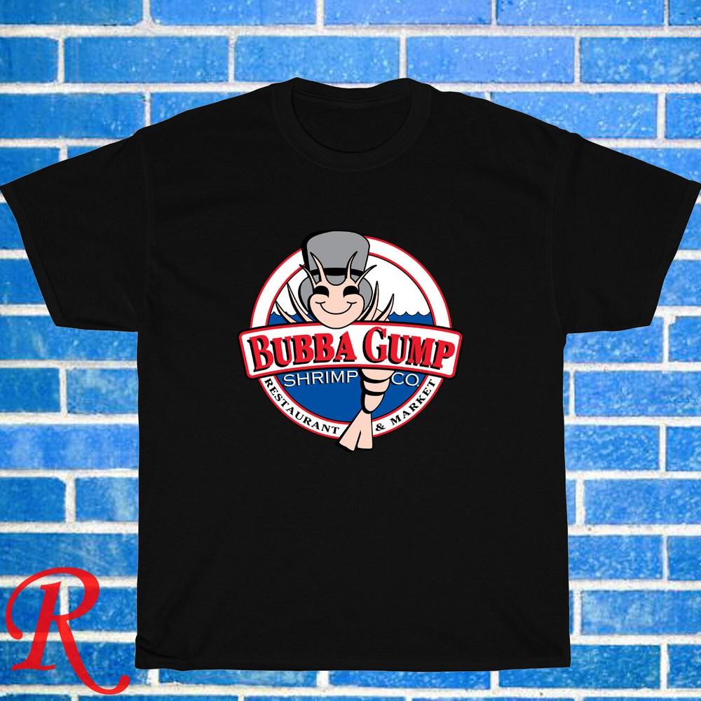 

Bubba Gump Shrimp Co Forest Gump Movie Logo Grey Navy Size S-3XL Unisex T-Shirt 4XL