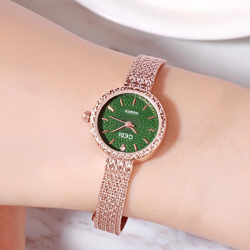 Mori Retro Alloy Strap Women'S Watch Colorful Multi-Color Wrist Watch Literary College Style Fashion