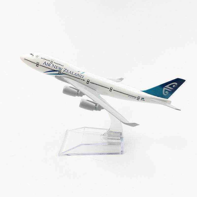 Air New Zealand B747 Flugzeugmodell Flugzeug Diecast Metall 16cm Maßstab Flugzeuge Modell Neuseeland Flugzeuge Dekoration Zuhause