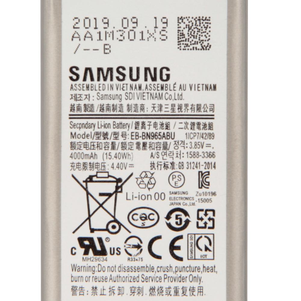 Original Replacement Battery EB-BN965ABU For Samsung Galaxy Note9 Note 9 SM-N9600 N960F N960U N960N N960W SM-N960X 4000mAh