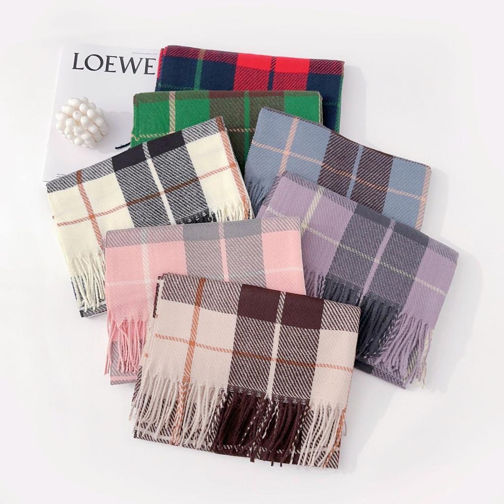 British Retro Style Autumn and Winter Student Couple Scarf Shawl Design Sense of Elegance Temperament Scarf Imitation Cashmere Shawl