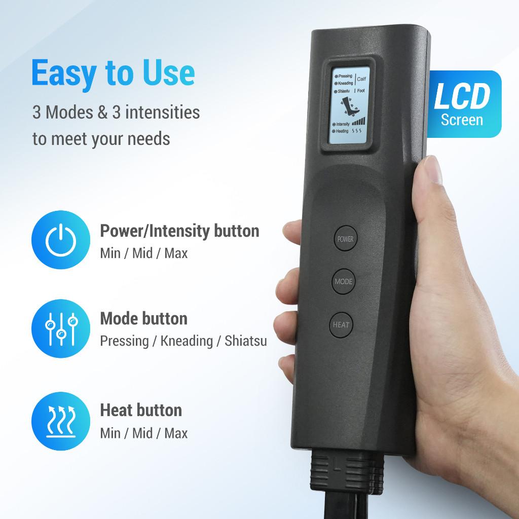 Electric Leg Massager Household Air Pressure Massage Machine Hot Compress Foot Thigh Hemiplegia Therapy Instrument