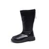 Kinder High Boots für Mädchen Frühling Herbst Wasserdicht Rutschfest Kinder Elegante Prinzessinnenstiefel Einfacher Koreanischer Stil