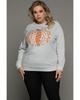 Azura Exchange Pumpkin Leopard Print Plus Size Sweatshirt