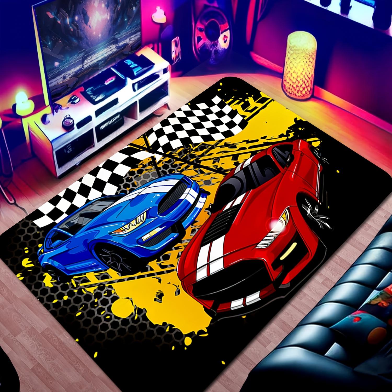 Raceauto Deurmat Graffiti Straatstijl Zacht Antislip Wasbaar Keukenkleed Slaapkamer Gamers Kamer Entree Huisdecoratie Mat 1ST 40x60cm