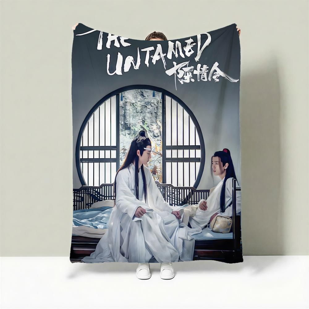 Drama T-The Untamed Throw Lightweight 240g Flannel Blanket Soft Skin-friendly for Summer Cooling 75X95CM