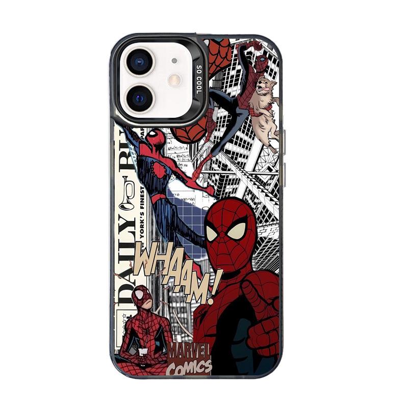 New Anime Spider-Man iPhone 17 Pro Max Case - Silver IMD, Trendy 16 Design, Protective