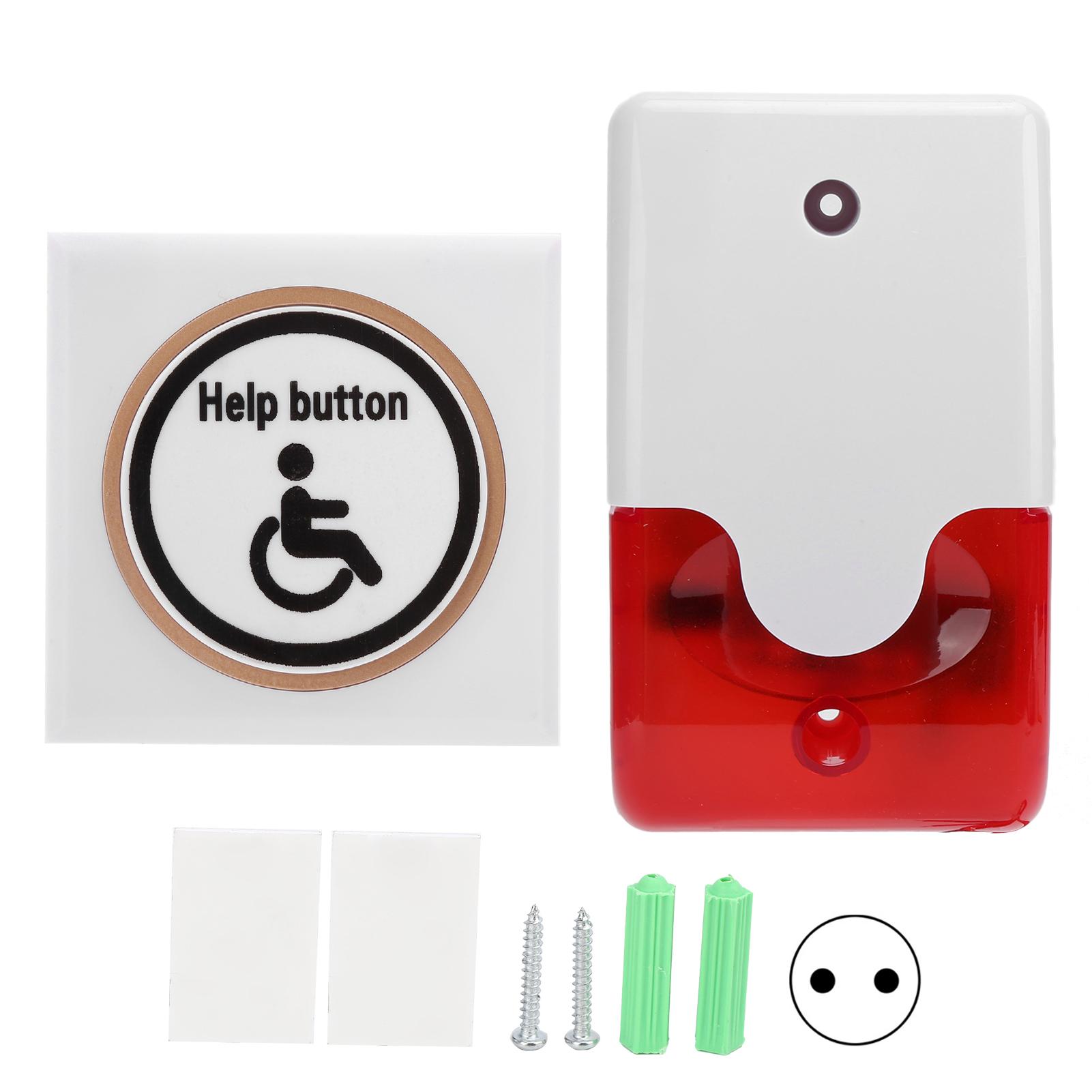

Wireless Help Button System for Toilet Hospitals Nursing Homes Schools Parks