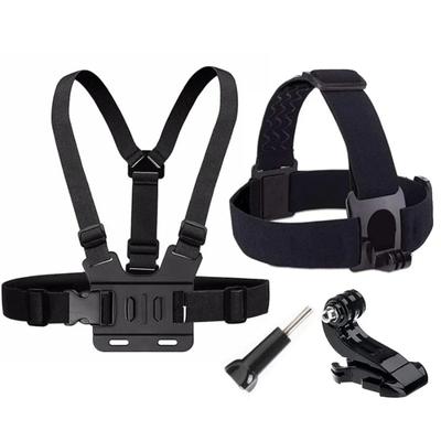 Curea pentru cap pentru piept pentru camera de acțiune GoPro Hero 12 11 10 9 8 Xiaomi Yi 4K Sjcam Sj4000 Accesorii Insta360 cu suport J-hook