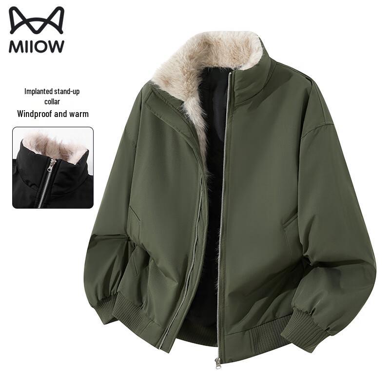 

MiiOW Men s Winter Windproof Stand Collar Padded Jacket 3XL