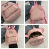 Cute Bowknot Faux Leather Mini Backpack for Women Small Lightweight School Daypack Fashion Streetwear Bag