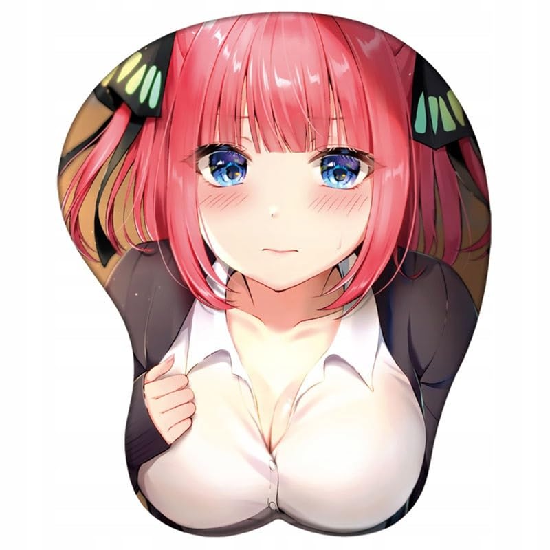 3D Silicone Mouse Pad, Three-Dimensional Design with Breasts & Buttocks, Cute Chest Mouse Pad, Washable, Durable, Ergonomic Design with Nipples and Pr