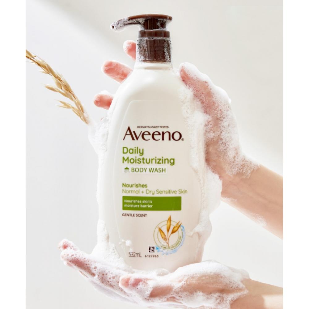 Aveeno Daily Moisturizing Body Wash 532ml X2 NONE