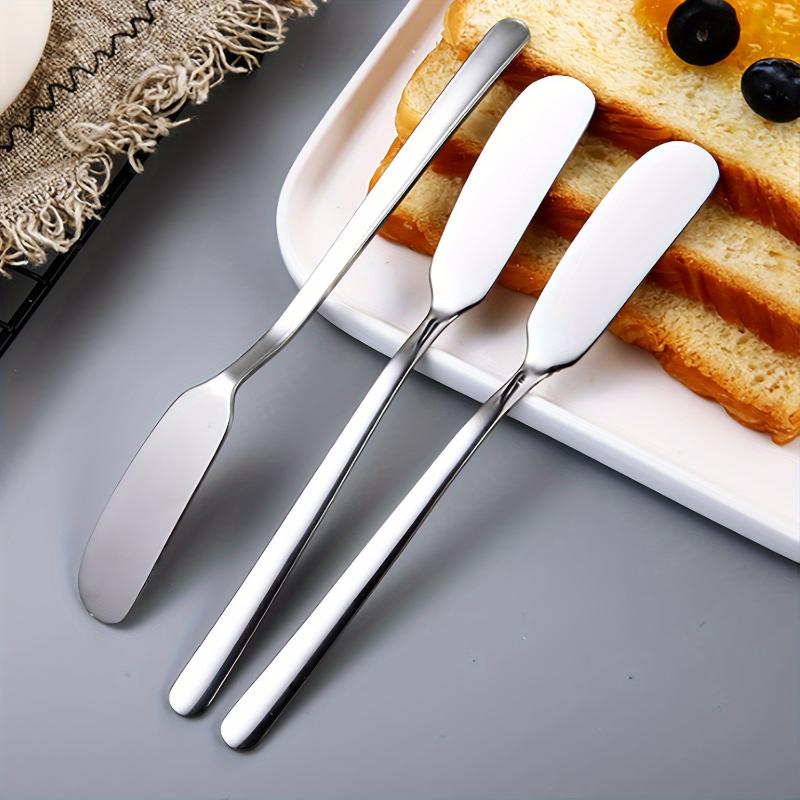 1/3 Piece Stainless Steel Butter Knife, Breakfast Knife, Sandwich Spreader Knife, Cheese Spatula, Kitchen Butter Spatula