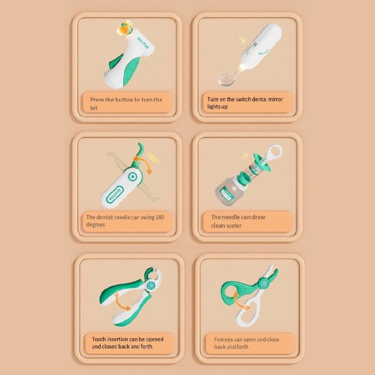 Children Pretend Play Doctor Dentist Kits with Realistic Doctor Tools and Accessories for Preschool Kids Fun Learning