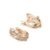 Cute Butterfly Earrings Ring Sets  Rose Gold Natural Zircon Ring For Women Unusual Creative Fashion Jewelry Sets