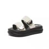 Plateau-Slipper Damen Sommerbekleidung Mode 2025 neu hochwertig Strand-Badesandalen Internet-Berühmtheit super angesagte Sandalen