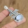 Natural Blue Lace Agate Gemstone Jewelry 925 Sterling Silver Pendant For Women