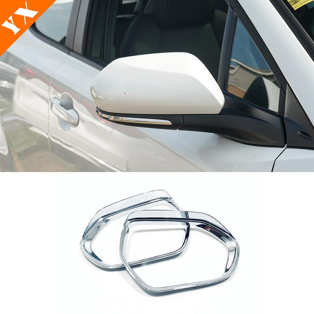 

Для Toyota C-HR CHR 2016-2023 карбон/хром автомобиля боковая дверь заднего вида поворотное зеркало дождь брови декор наклейка крышка Chrome