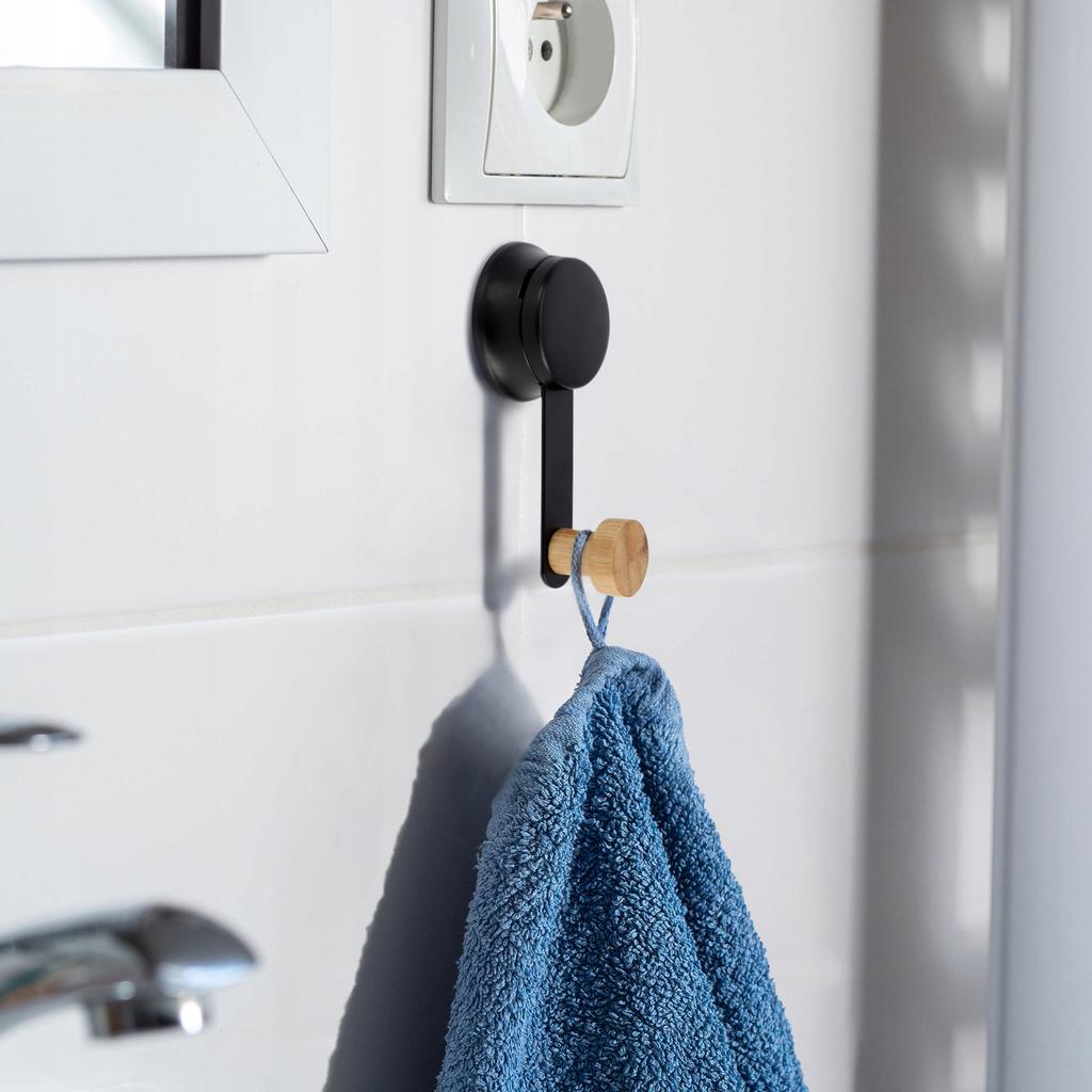 KADAX Hook with Suction Cup for Clothes Steel 2 Kg Black