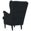 Armchair Black Velvet