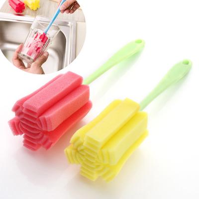 1 PC Home Kitchen Cleaning Tool Sponge Brush For Glass Cup And Bottle