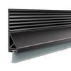 1pc 1m/39.37in Door Seal Strip Silicone Material Brush Design Door Sweep Self Adhesive Dust Blocker Under Door Gap Filler