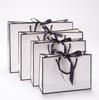 5pcs Thank You Paper Gift Bags with Handles Gift Wrap Bags With Bow Ribbon for Wedding Baby Shower Birthday Christmas Party