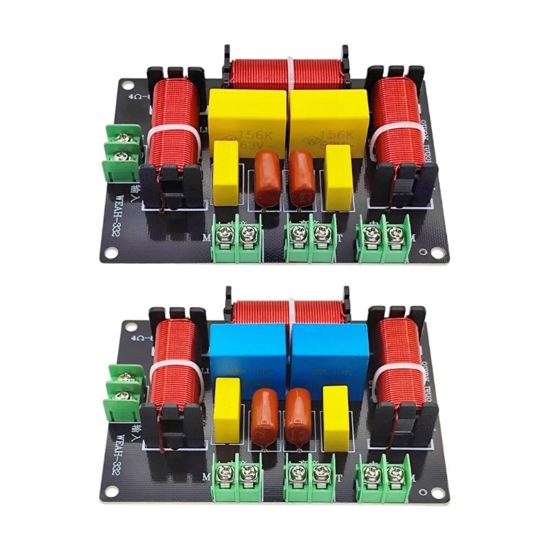 Audiophiles Speaker 3Way Crossover OFC Inductors Capacitors and Metal Film Resistors for Superior Sound Claritys