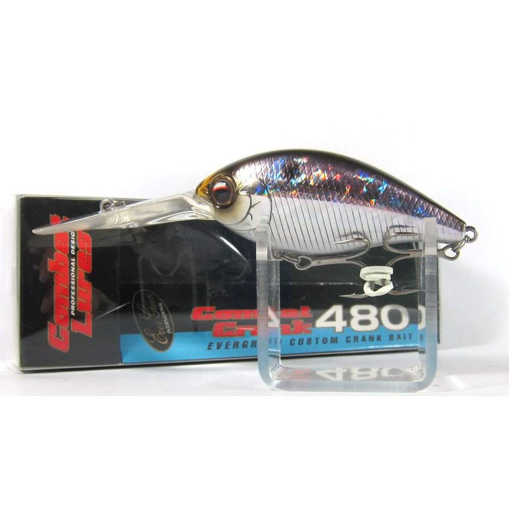 

EVERGREEN Combat Crank 480 Hologram Smelt Crankbait, 7.5cm, 26g, #209.