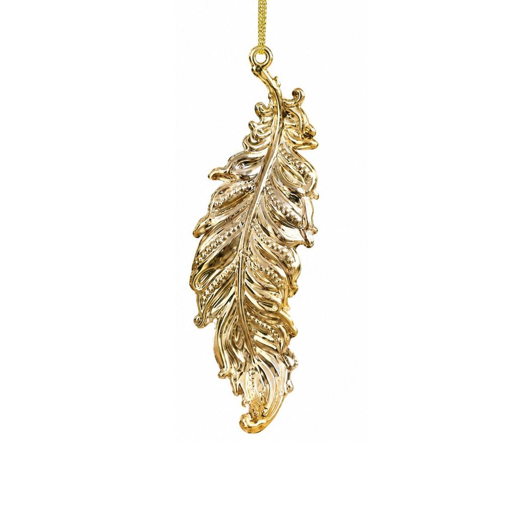 Gold Electroplated Christmas Hanging Ornaments with Snowflake and Designs for Holiday Decor